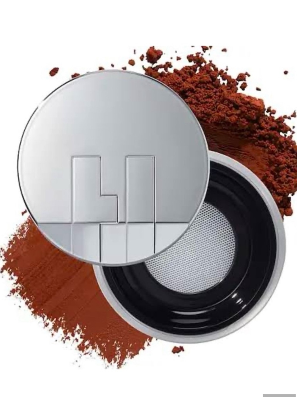 Loose Powder Bronzer with Silver Compact - Rich Brown